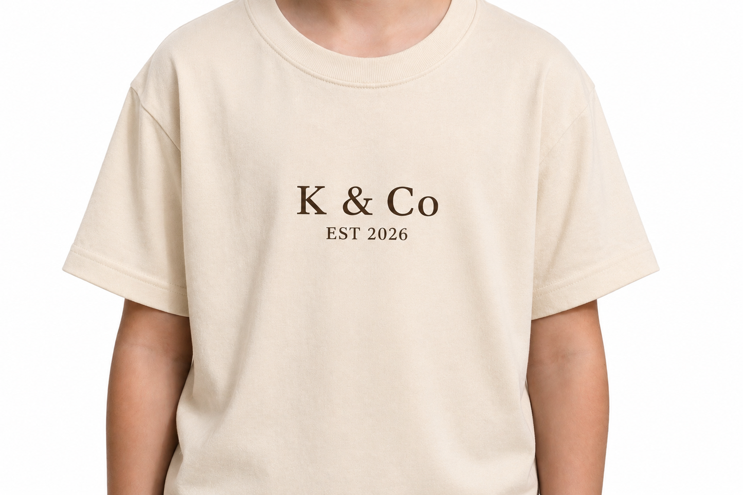 K & Co Tee - Cream
