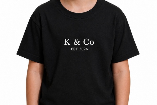 K & Co Tee - Black