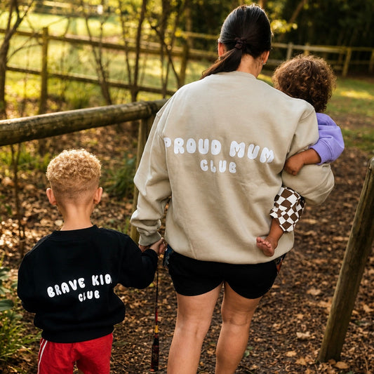 Proud Mum Club Jumper - Sand