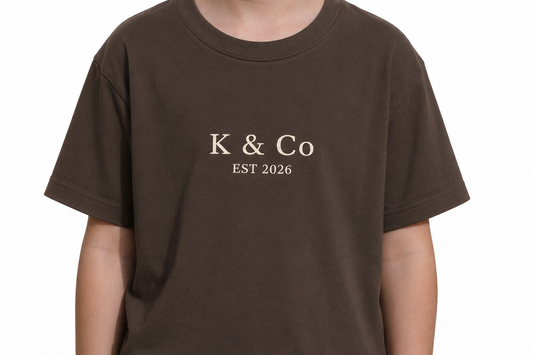 K & Co Tee - Brown