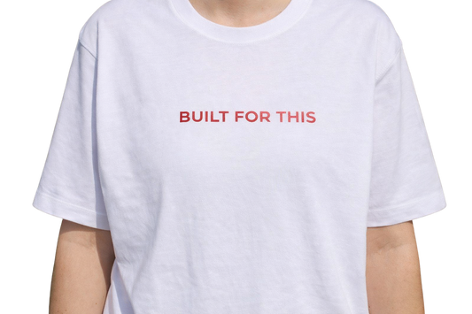 Built For This Tee - White