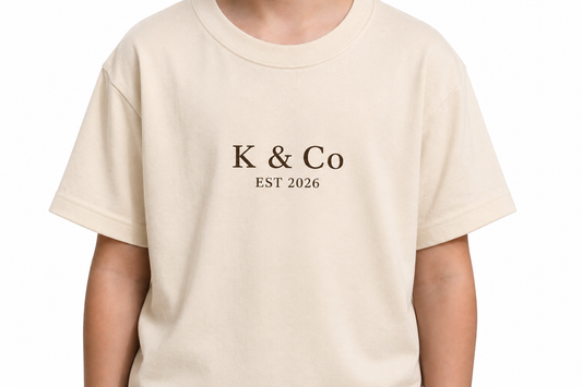 K & Co Tee - Cream