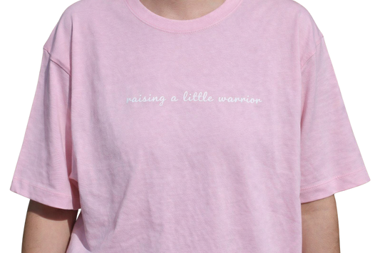 Raising a Little Warrior Tee - Pink