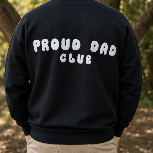 Proud Dad Club Jumper - Black