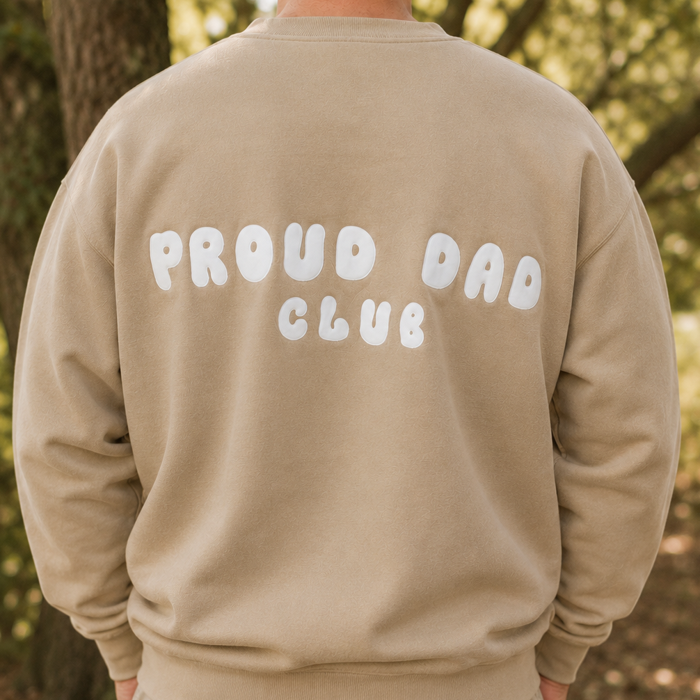 Proud Dad Club Jumper - Sand
