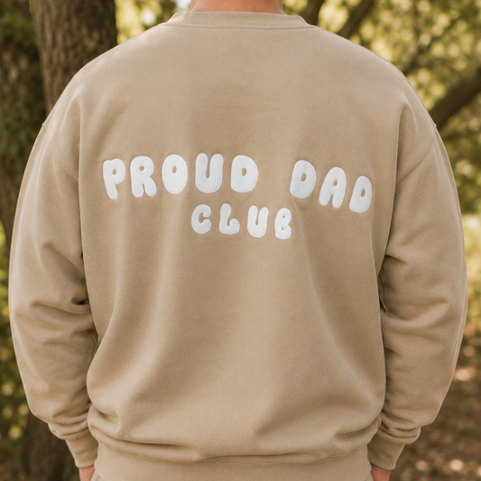 Proud Dad Club Jumper - Sand