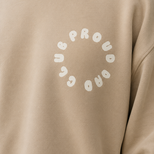 Proud Dad Club Jumper - Sand