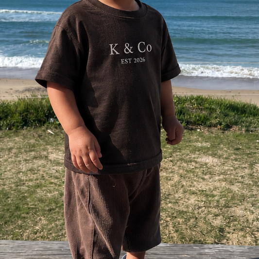 K & Co Kids Tee - Brown