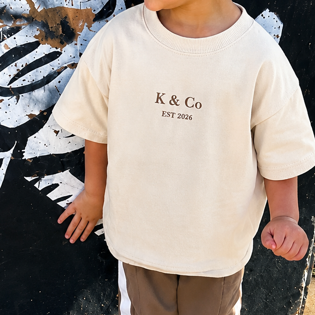 K & Co Kids Tee - Cream