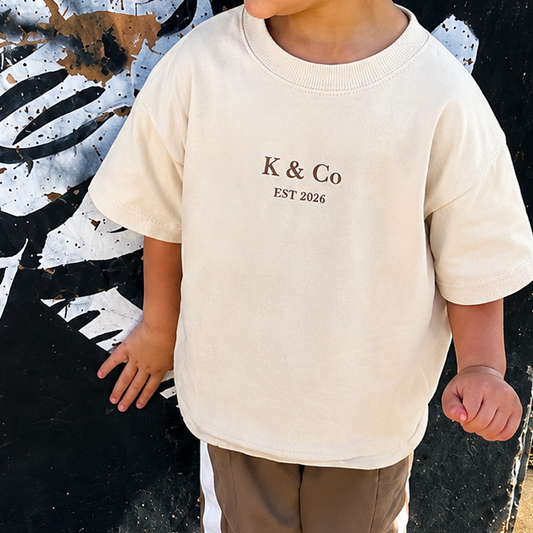 K & Co Kids Tee - Cream